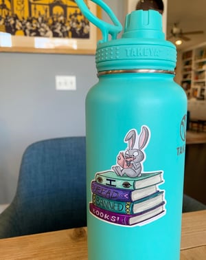 Image of Banned Book Bunny Sticker