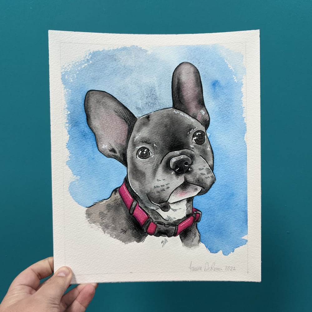 Image of 8" x 10" Watercolor Portrait of Your Pet