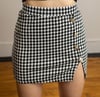 Houndstooth Mini Skirt
