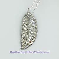 Light as a Feather CZ Sterling Silver Pendant.