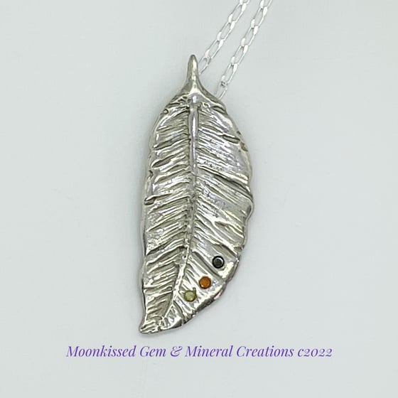 Image of Light as a Feather CZ Sterling Silver Pendant.