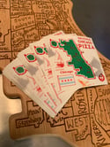 (CREAM) Chicago Pizza Shirt +Box+Sticker Combo