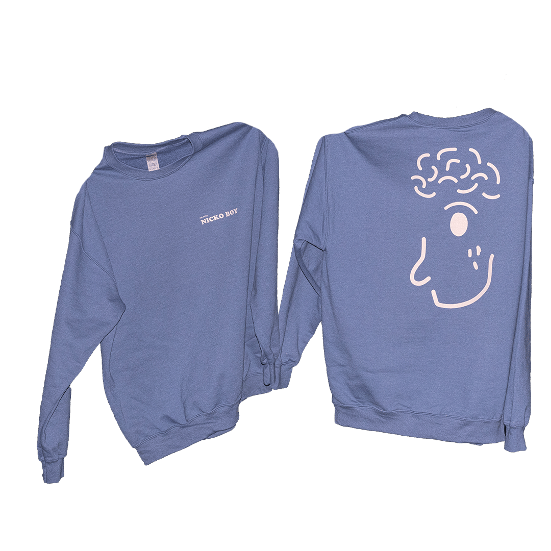 Image of NICKO BOY Unisex Crewneck - BLUE
