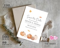 Pumpkin Save the Dates