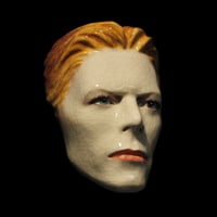 Image 2 of 'The Thin White Duke' Painted Ceramic Mask Sculpture