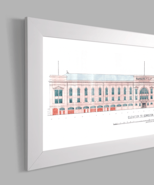 Image of The Blueprint for The Main Stand at Ibrox - Poster Print