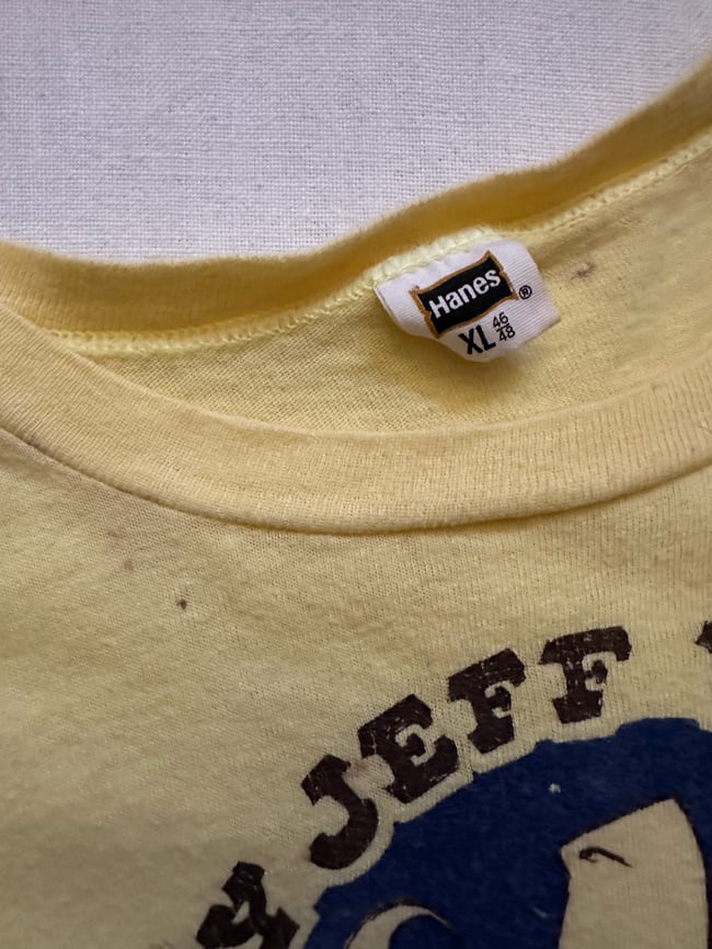 1974 Jerry Jeff Walker concert t shirt 