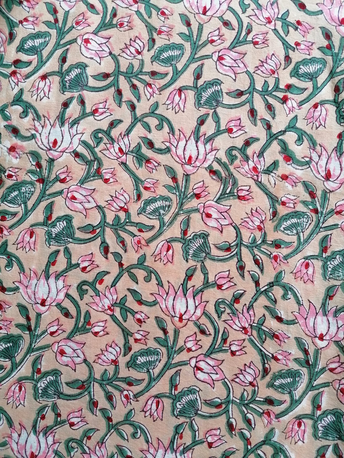 Image of Namasté fabric fleurs grimpantes 