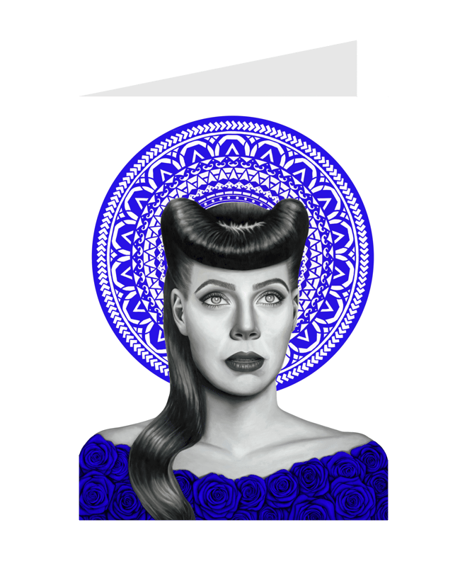 Philautia Sapphire Greeting Card