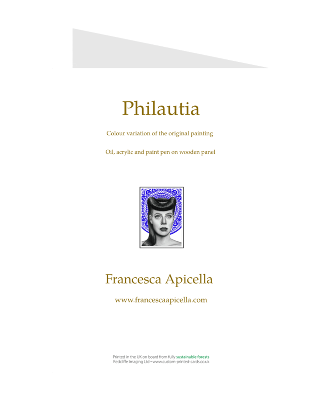 Philautia Sapphire Greeting Card