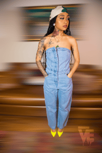 Image 1 of Marley Denim Jumpsuit 