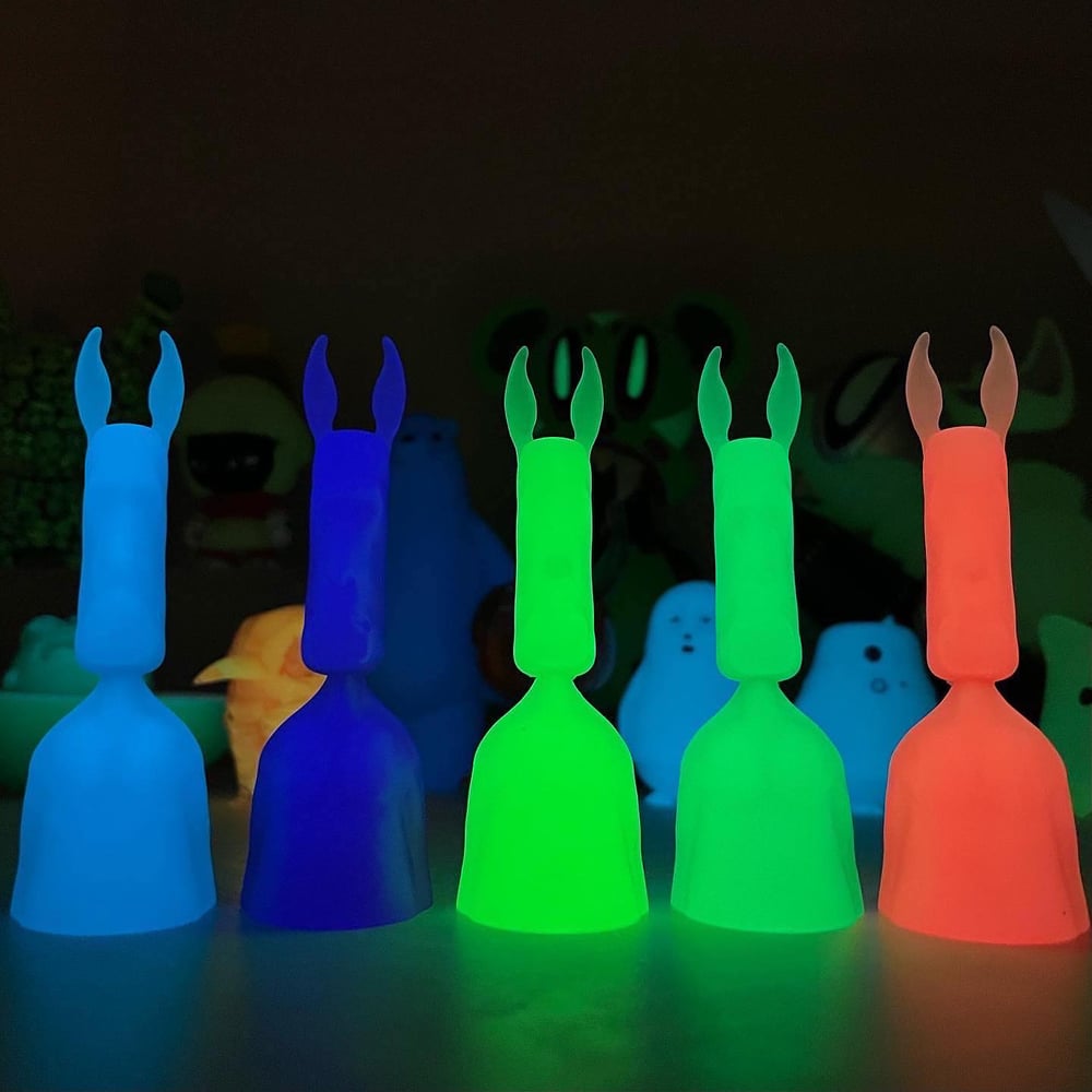 Image of Easter Island Bunny: Glow Blank (5 colors)