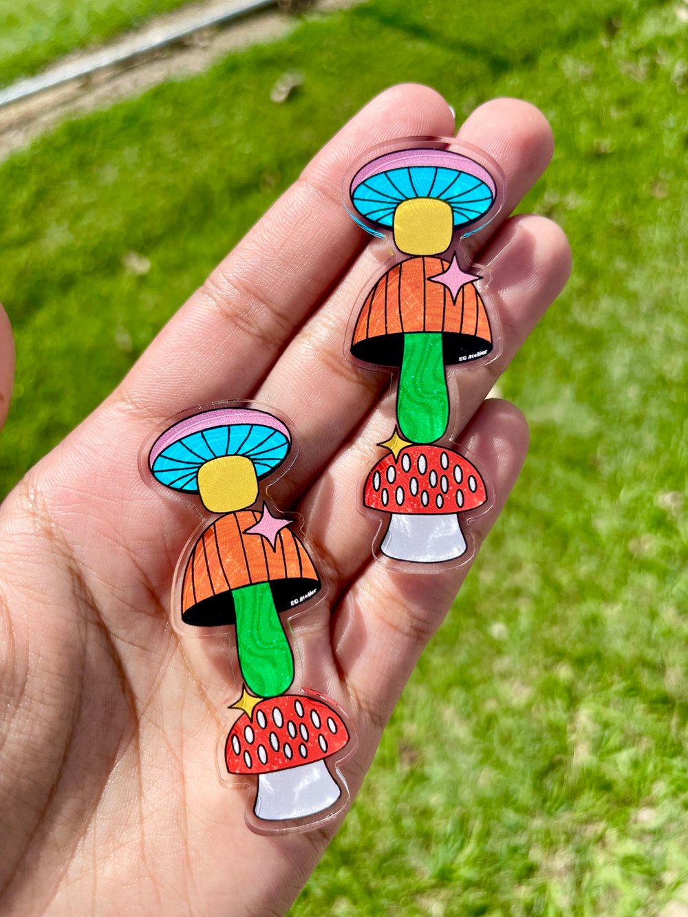 Image of Chill Shrooms earrings