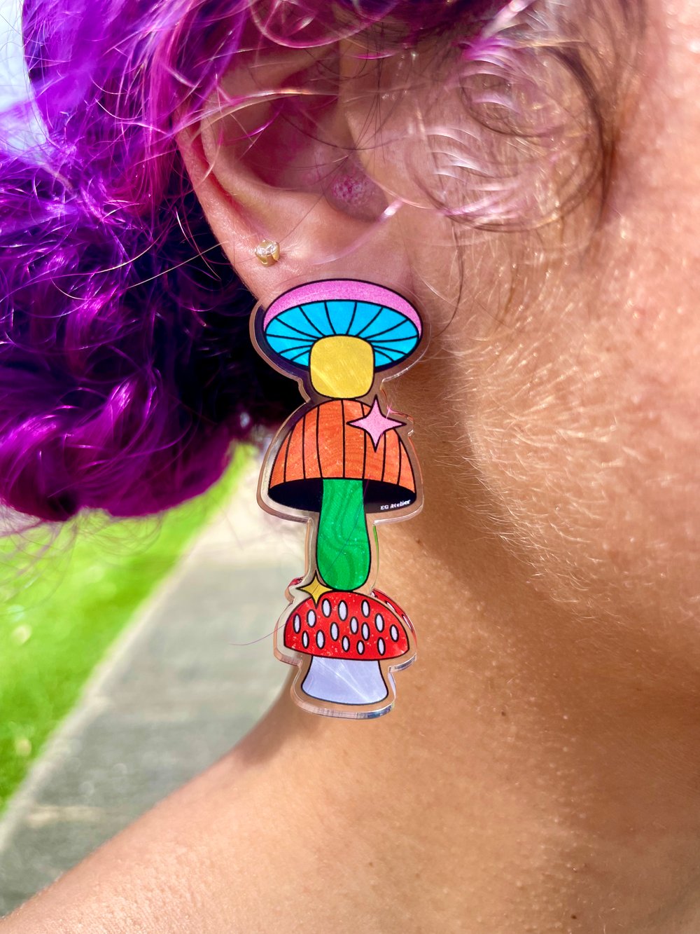 Image of Chill Shrooms earrings