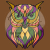 Tribal Owl GlitterPeel