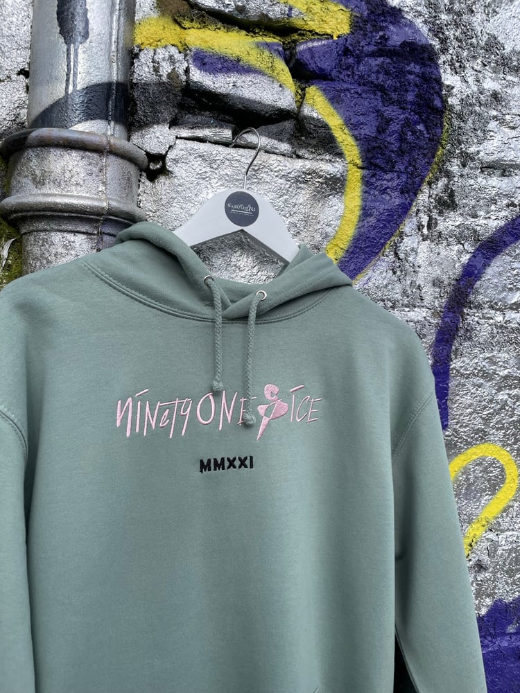Image of Dusty Green Script Hoody