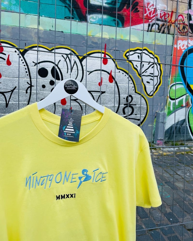 Image of Yellow Script Tee