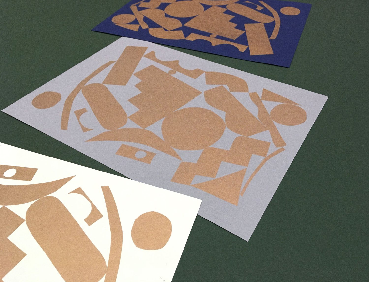 Image of GOLD SHAPES PRINT