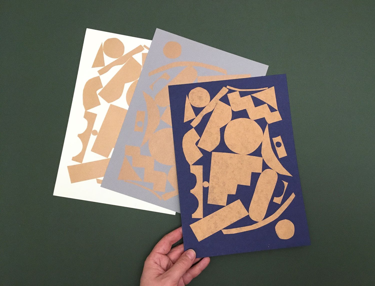 Image of GOLD SHAPES PRINT