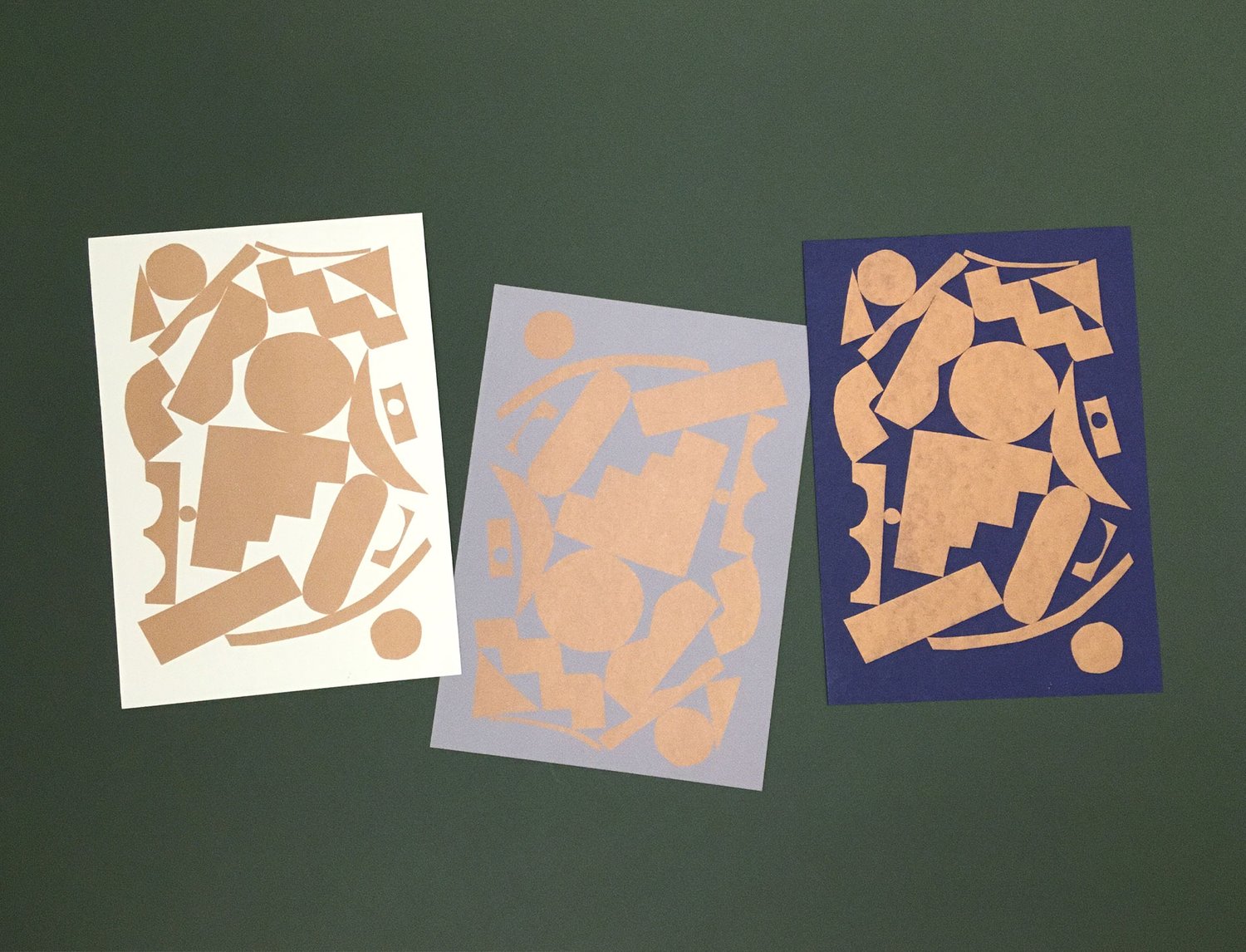 Image of GOLD SHAPES PRINT