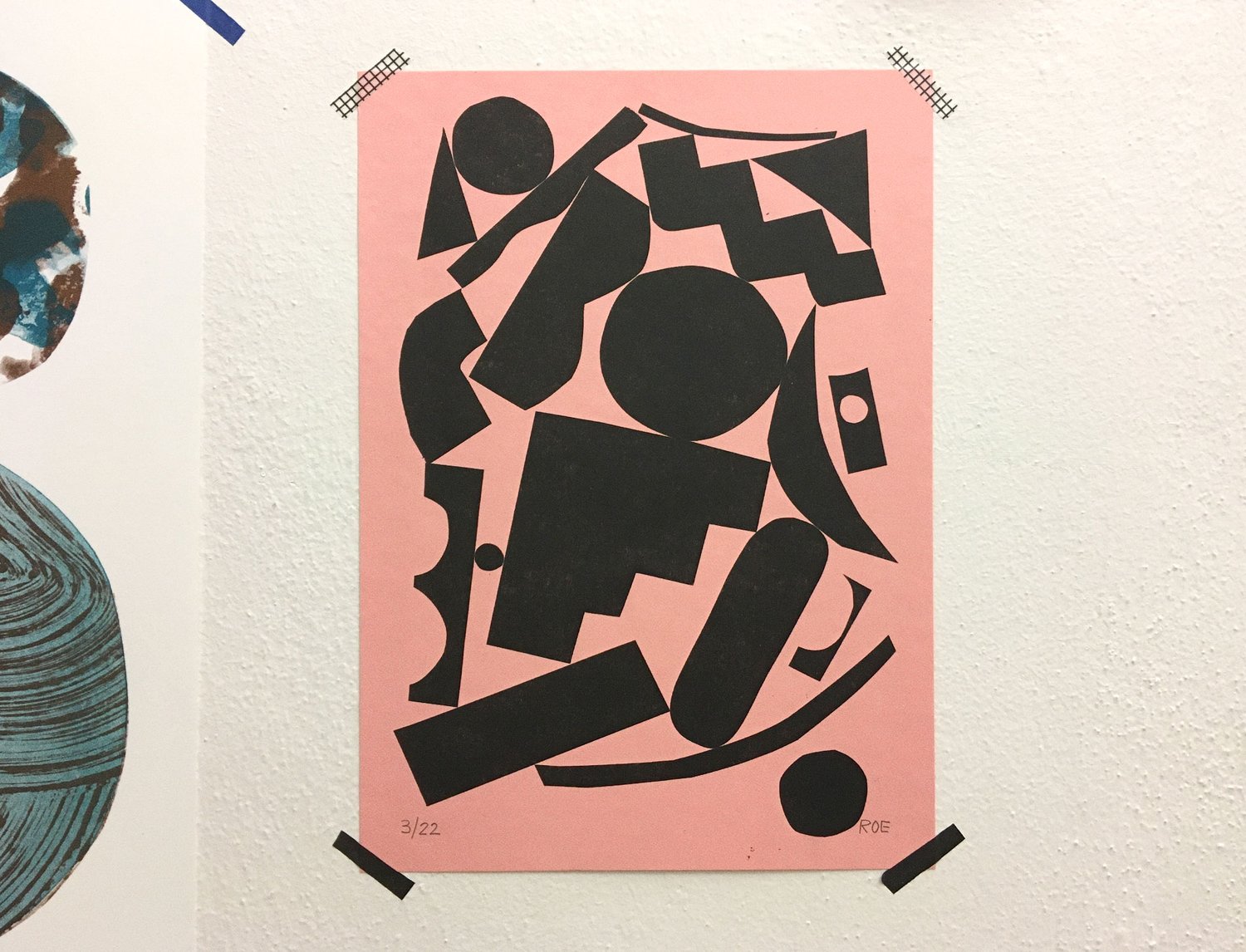 Image of BLACK SHAPES PRINT