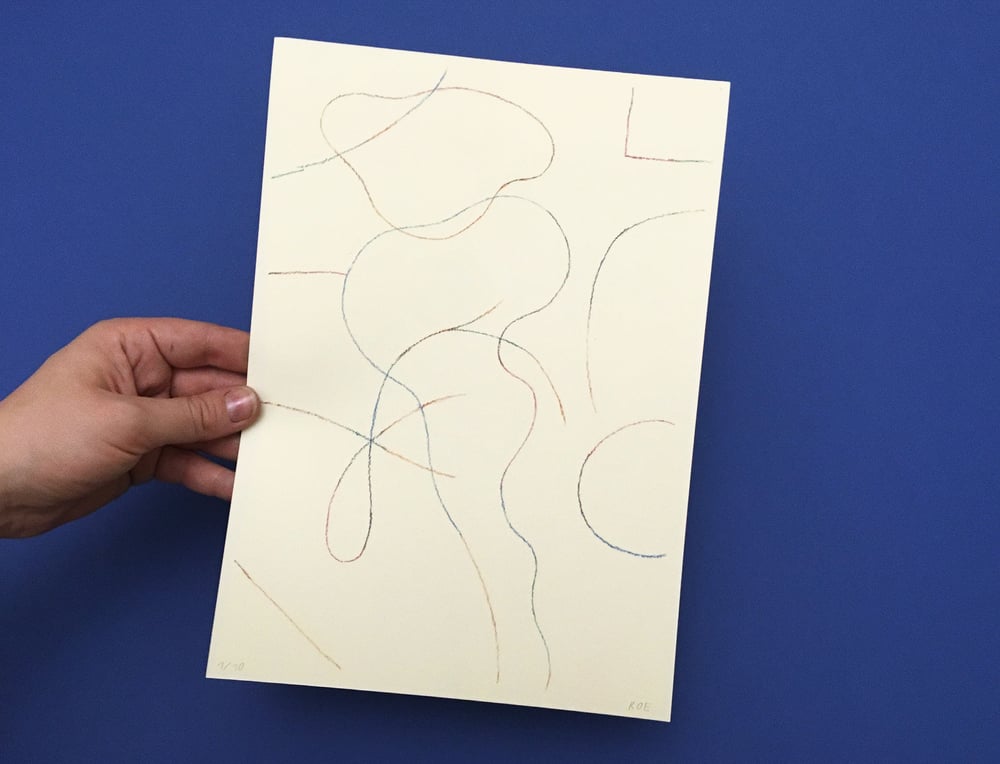 Image of COLORED LINES PRINT