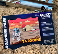 B - Grade Visit Tatooine - R2D2 Galaxy Travel Hard enamel Large pin