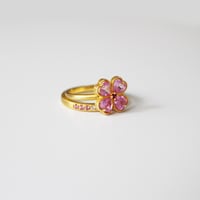 Image 3 of Pink Clover Ring
