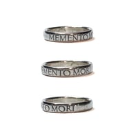 Image 2 of Memento Mori band in sterling silver or gold