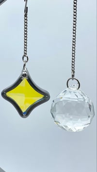 Image 1 of Dichroic Star Gem - Crescent Moon Add On - GEM ONLY