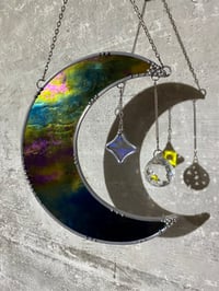 Image 5 of Dichroic Star Gem - Crescent Moon Add On - GEM ONLY