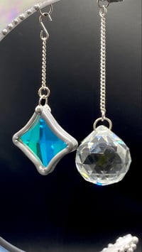 Image 3 of Dichroic Star Gem - Crescent Moon Add On - GEM ONLY