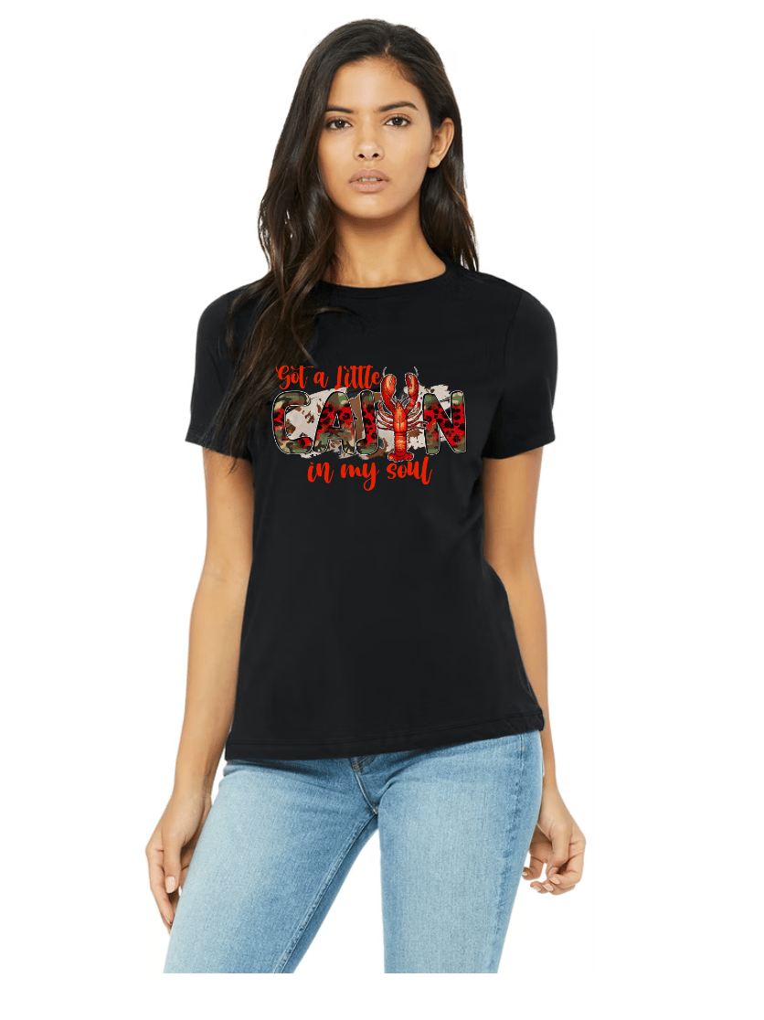 Image of "Got a little Cajun in My Soul" Crawfish TEE