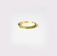 Image 1 of Emerald Pave Band Ring