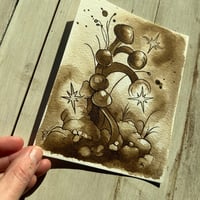 Image 2 of Mushroom Study | Original Pen and Ink