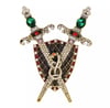 SassyMae’s Protector Sword and Shield Brooch