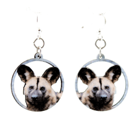 Image 1 of African Wild Dog Earrings