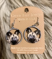 Image 2 of African Wild Dog Earrings