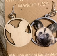 Image 3 of African Wild Dog Earrings