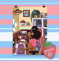 Image 2 of Blerdy Girl Room Illustrations 