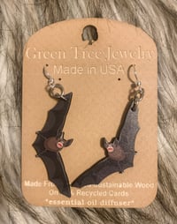 Image 2 of Cute Bat Earrings