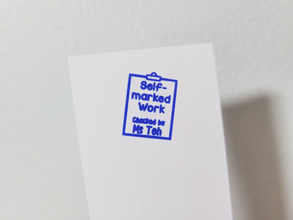 Self-marked Work Stamp