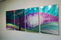 Shadow Tree Purple - Abstract Metal Wall Art Contemporary Modern Decor