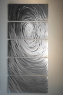 Ripple 36 x 79- Metal Wall Art Contemporary Modern Decor