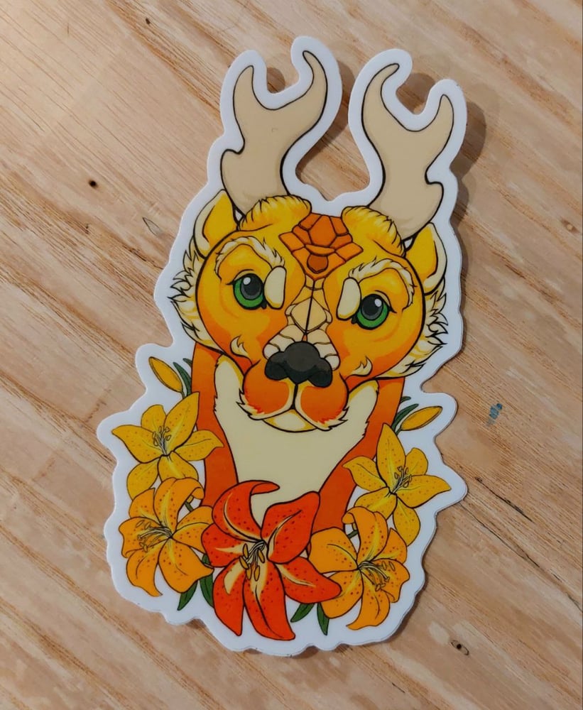 Image of Antlered Squiggle Sticker