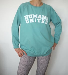 Image of HUMANS UNITED Sweater Aqua