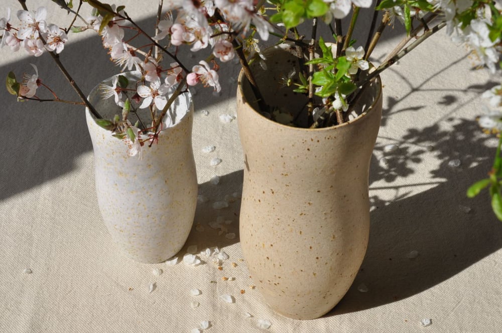 Image of Stor spættet vase