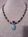 Image of LARIMAR PENDANT NECKLACE WITH AMETHYST 