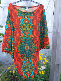 Image 2 of Kat Poncho orange/blue