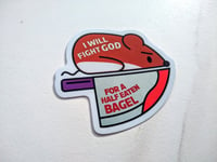 Bagel Rat Shiny Chrome Sticker